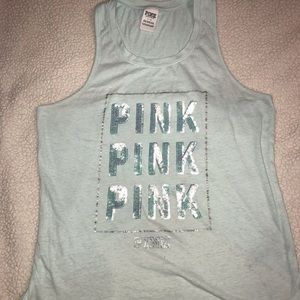 Victoria’s Secret Pink, Teal Tank Top
